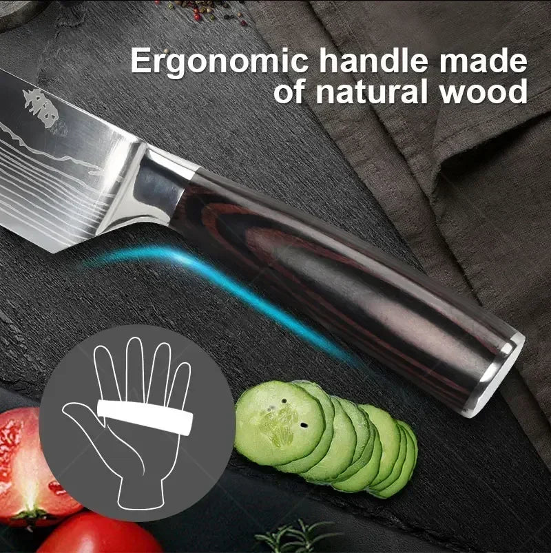Faca japonesa Santoku  profissional